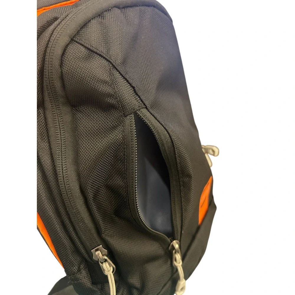 YINGLANG Black Orange Sling Bag Chest Pack Crossbody Messenger Backpack Travel‎